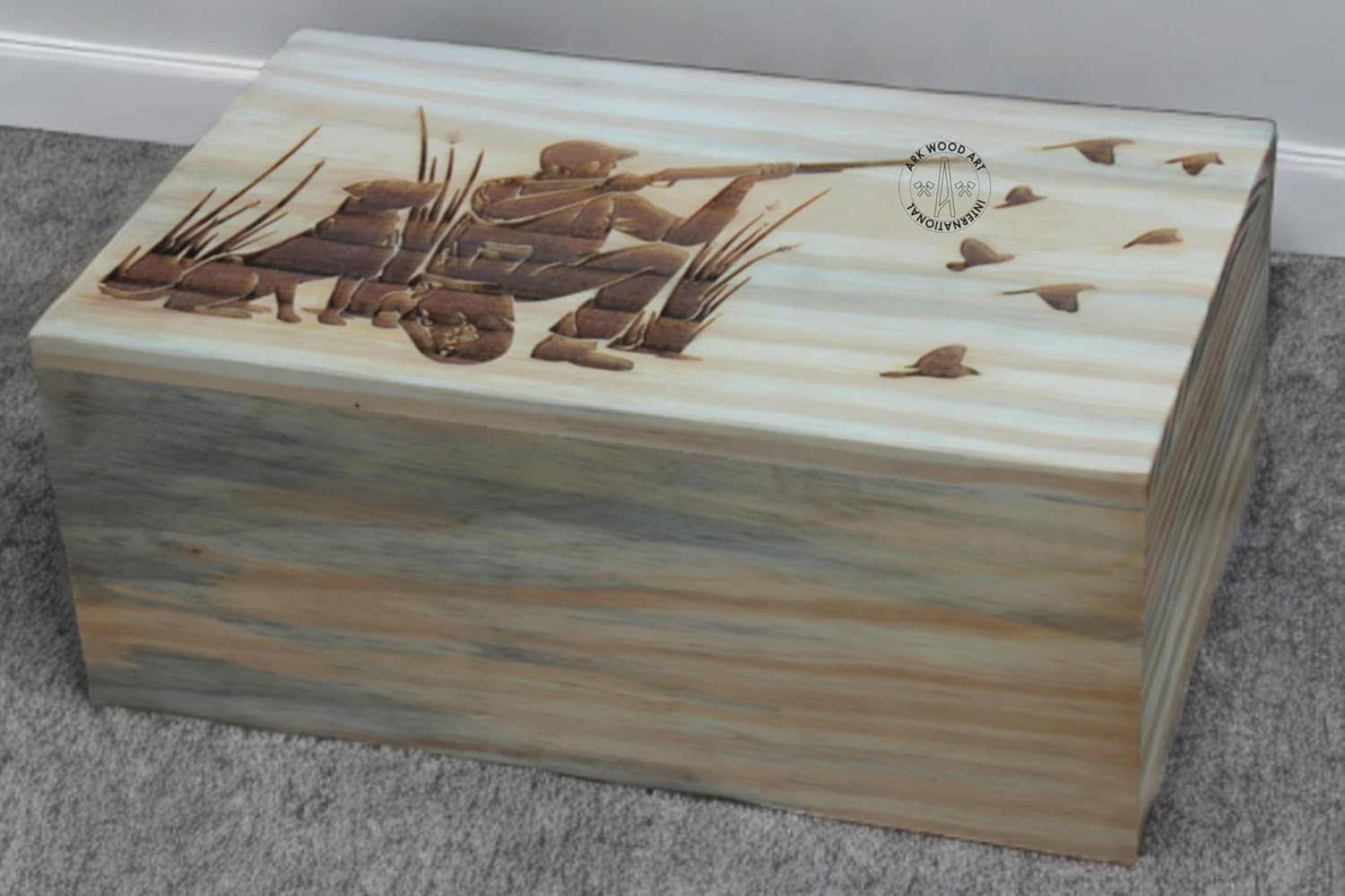 Hunting Dog Gun Men Cremation Urn for Human Ashes