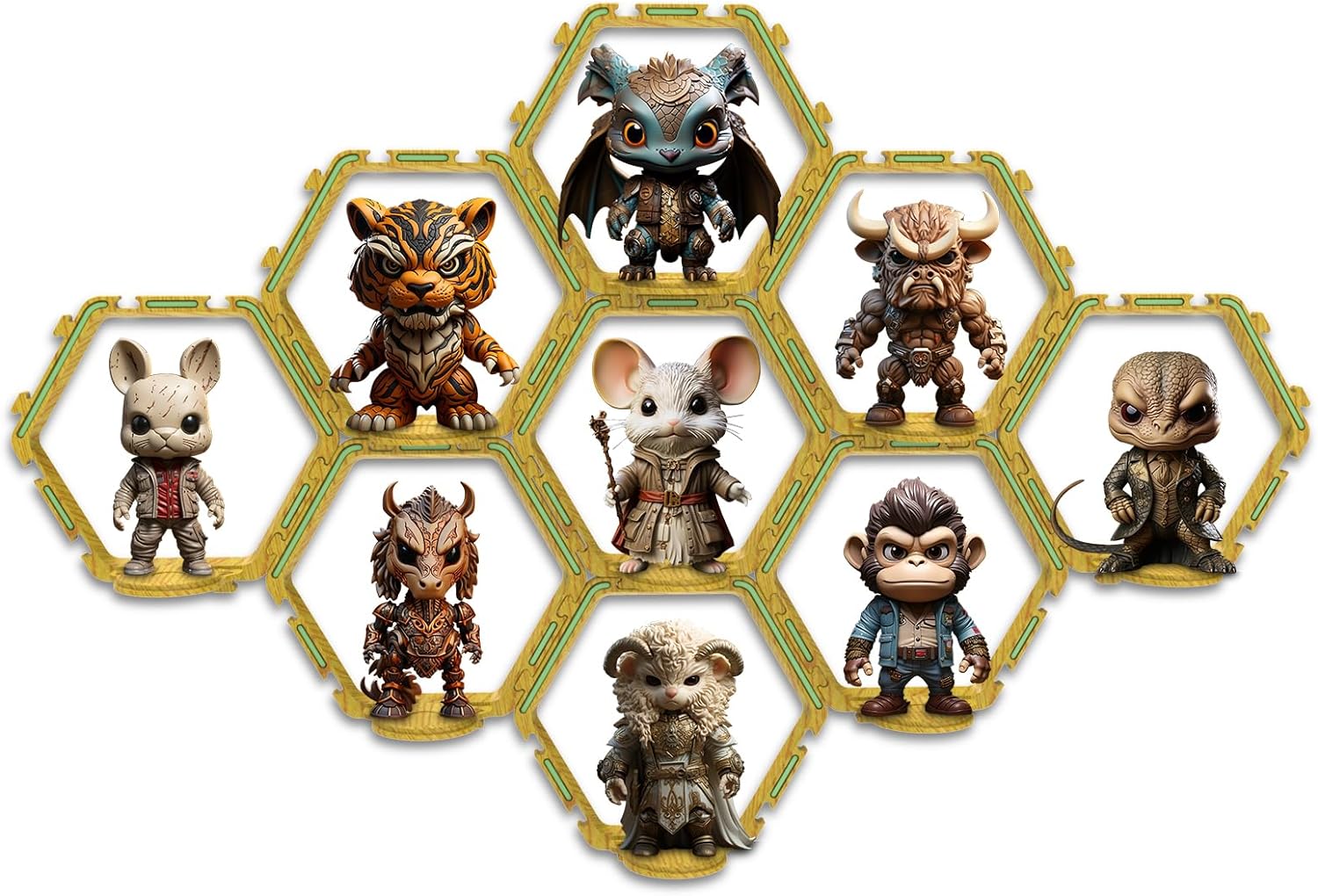 YODAR 9 Piece Riser Display Shelf for Funko POP Figures