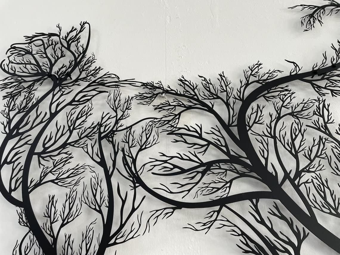 DEKADRON Tree Cat Wall Art Sculpture 39x34cm