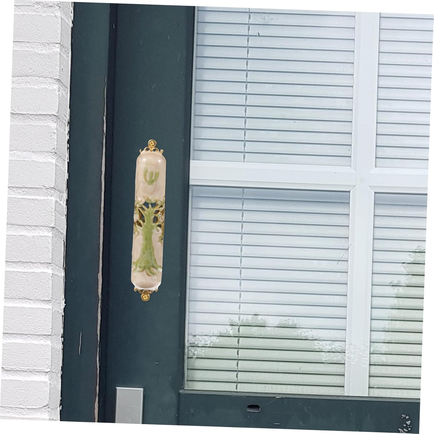 PRETYZOOM Mezuzah Door Ornament Metal Judaica Decor
