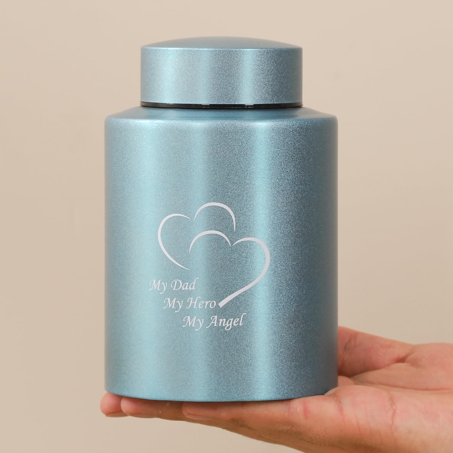 Medium Stainless Steel Cremation Urn Keepsake