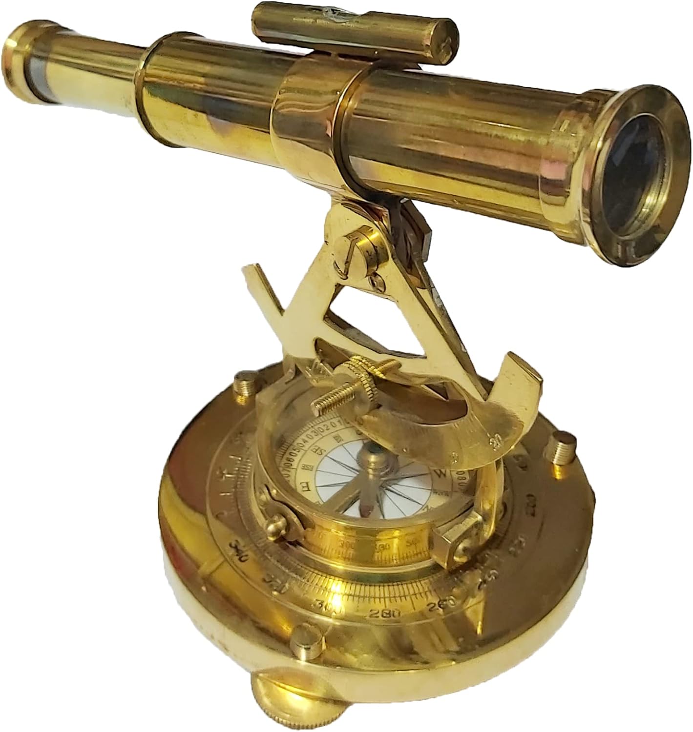 Brass Telescope Compass for Home Decor