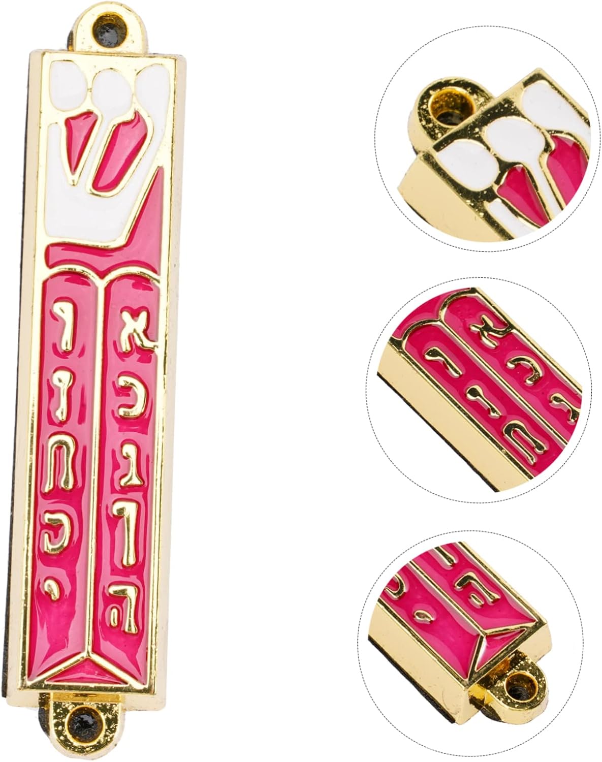 ABOOFAN Retro Metal Mezuzah Plaque Decorative Ornament for Home Door Decor Jewish Tradition Item