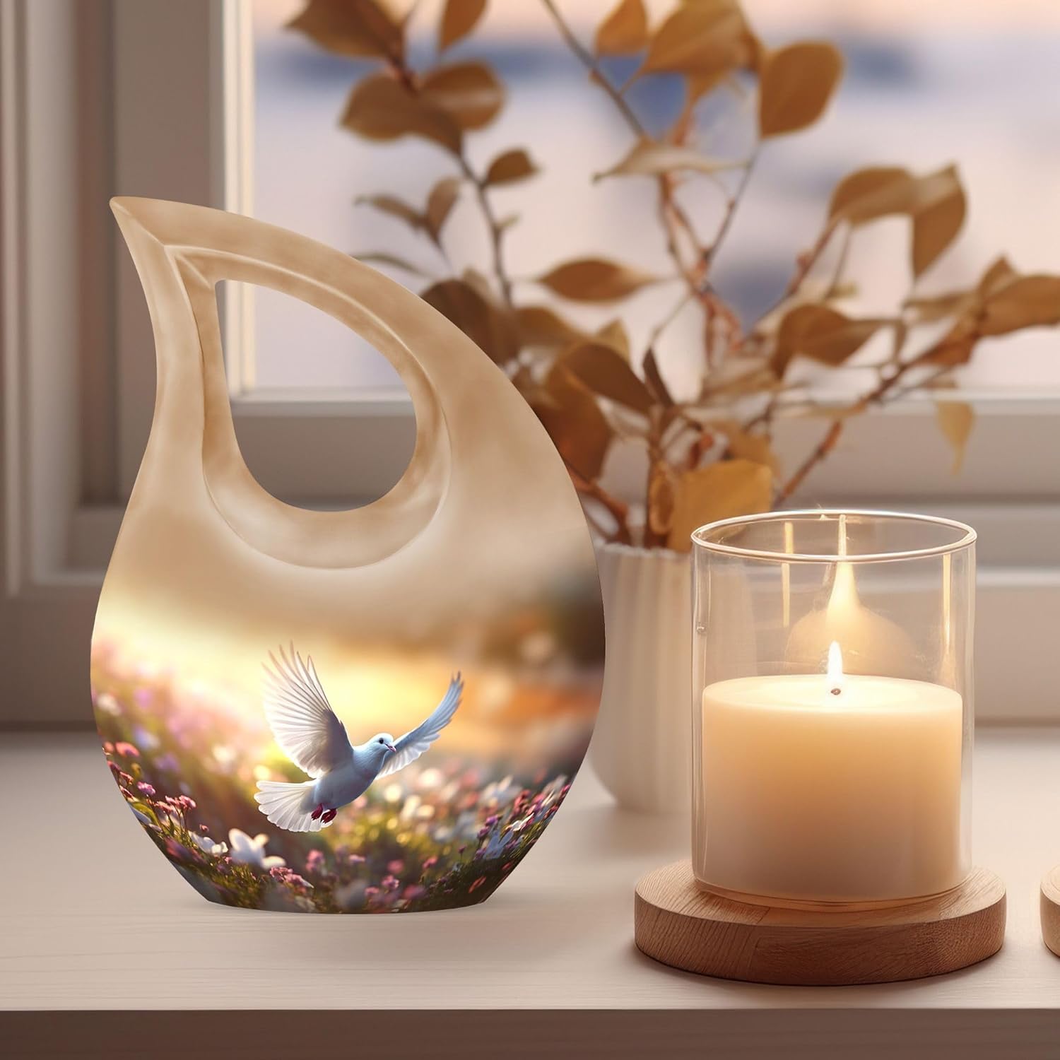 Mini Urns for Ashes Set of 4 - Cremation Keepsakes for Adult Remains