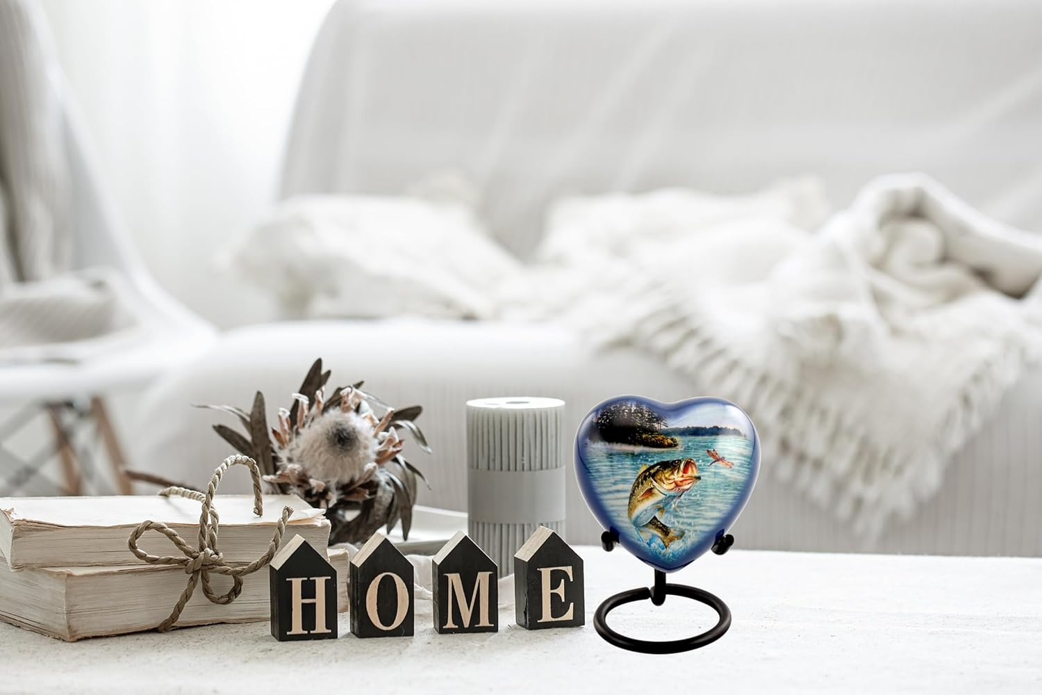 Bass Fishing Urn - Cremation Urn for Human Ashes