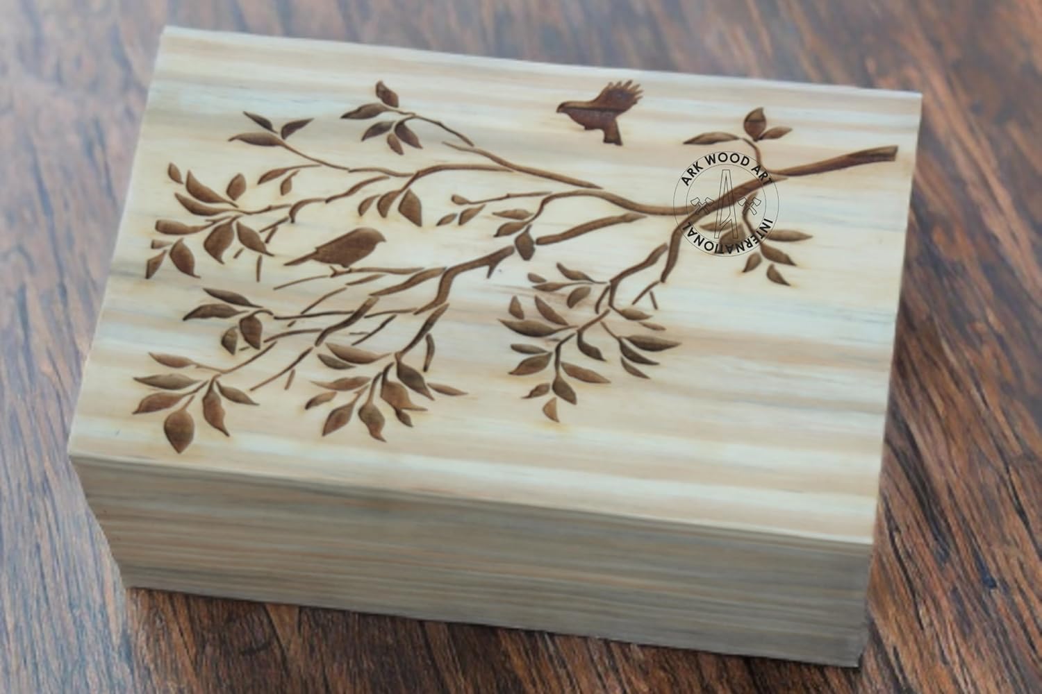 Leaf Tree Birds Cremation Urn for Human Ashes