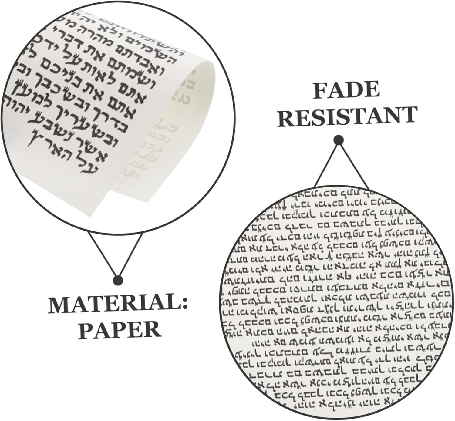 IMIKEYA 50pcs Mezuzah Scroll Jewish Door Decor Elegant Hebrew Wall Art for Home Blessings and Religious Significance