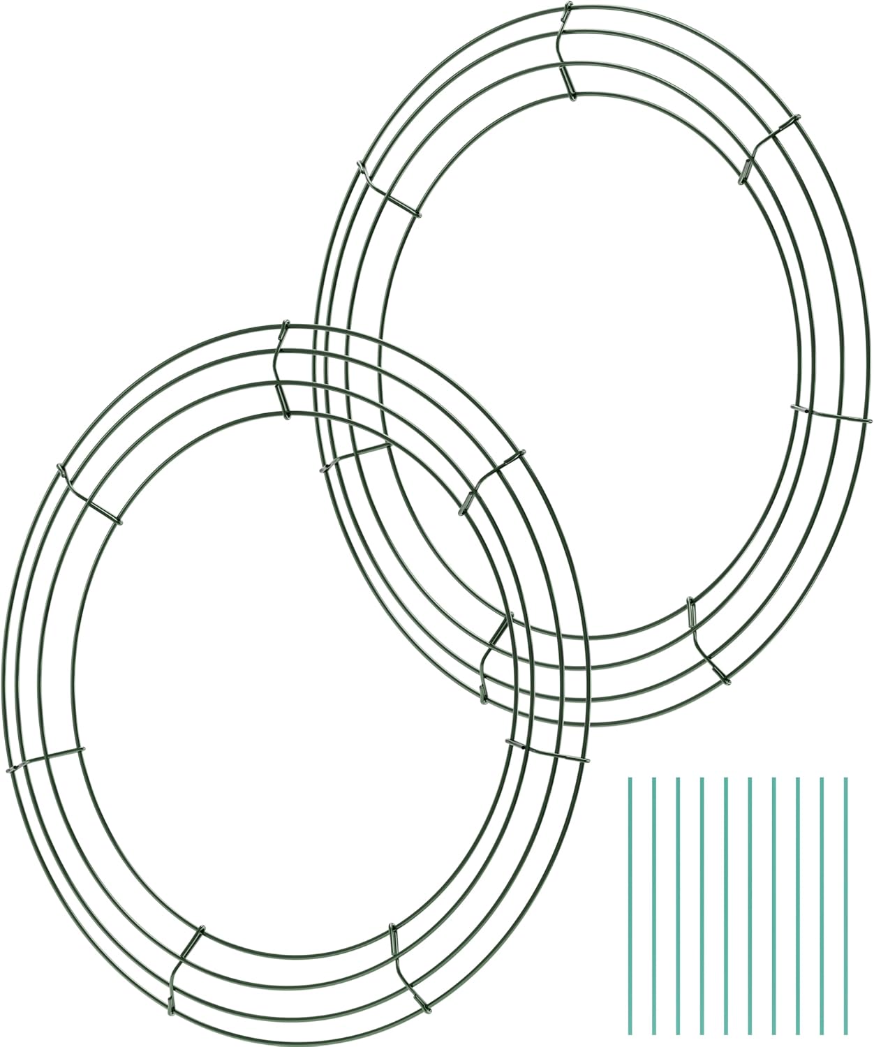 2-Pack 14 Inch Round Metal Wreath Frame