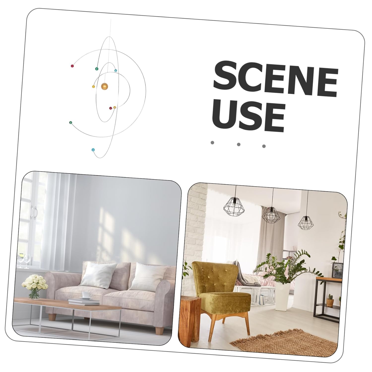 Modern Decor Physics Solar System Mobile for Boys and Girls