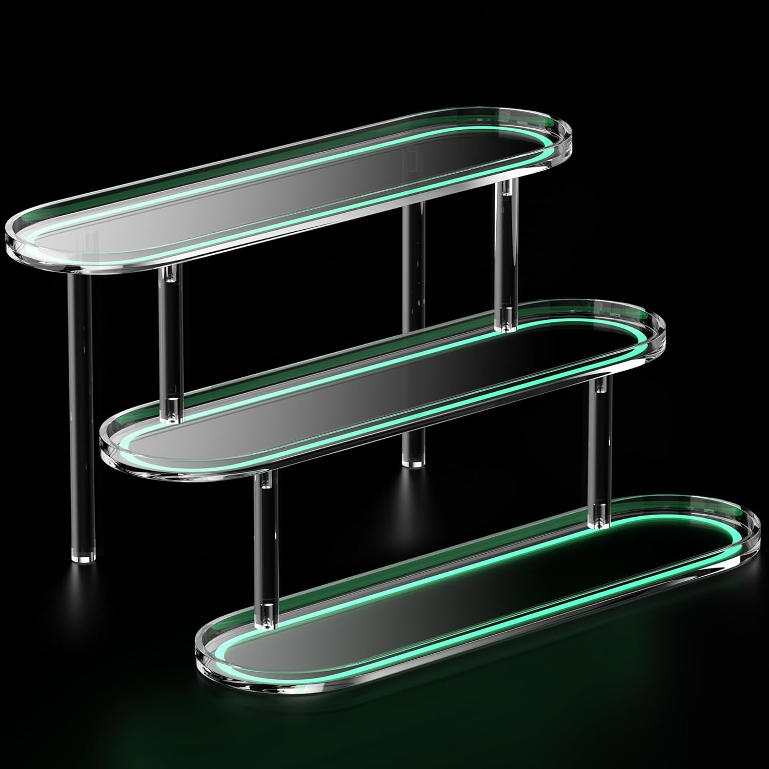 Glowing Acrylic Riser Display Shelf for Funko Pop Figures
