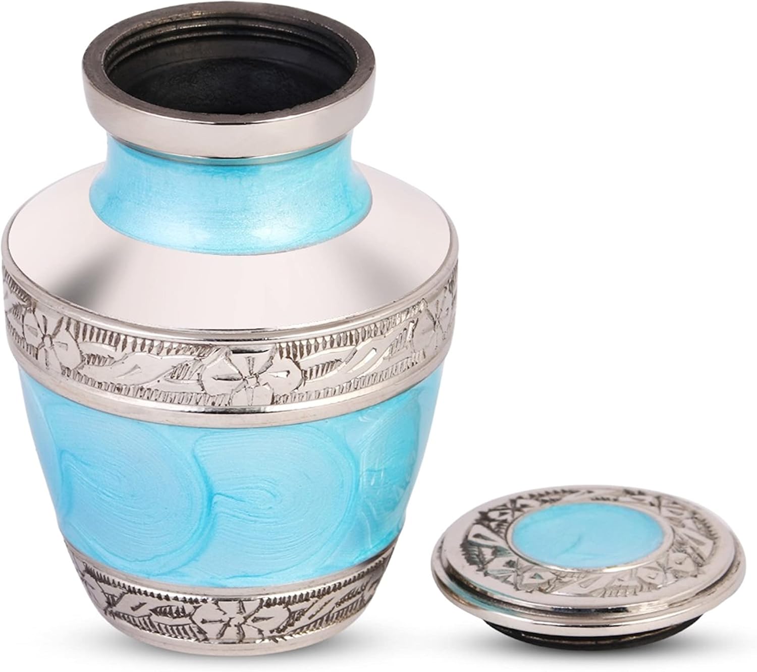 Small Urns for Human Ashes Ocean Blue Keepsake Urn Set