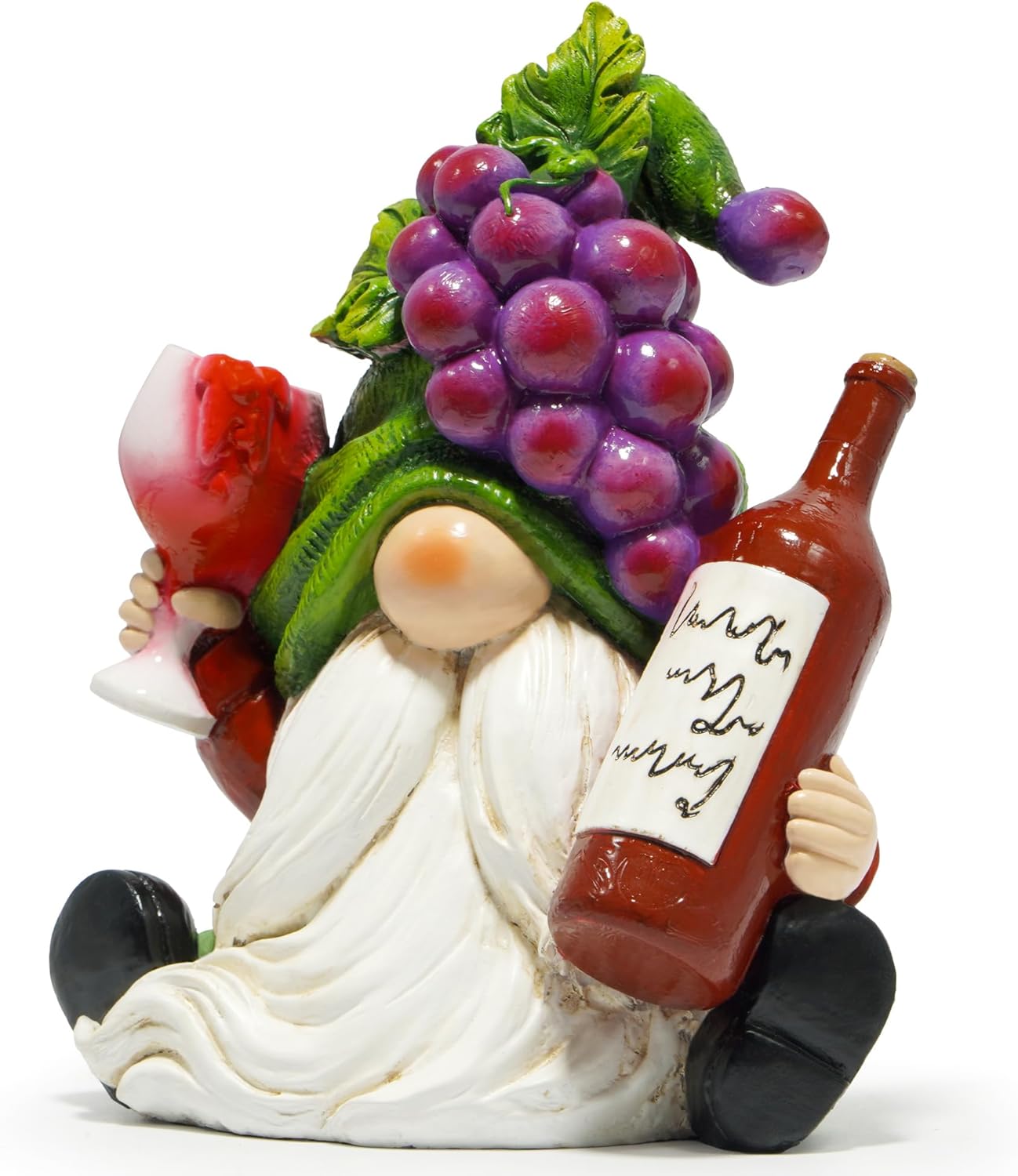 Hodao Red Wine Gnome Figurines Decor