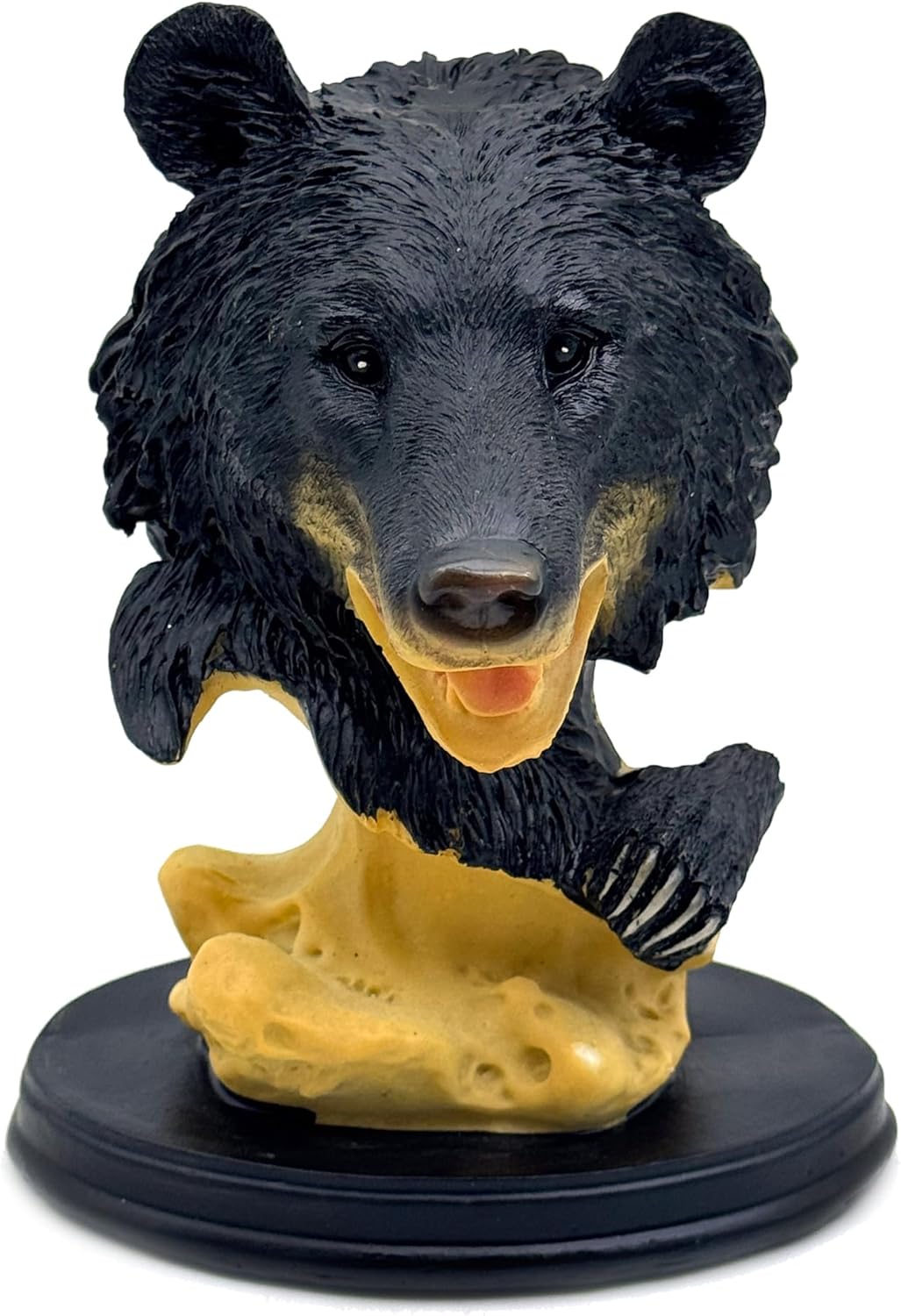 Black Bear Head Statue Figurine Home Decor