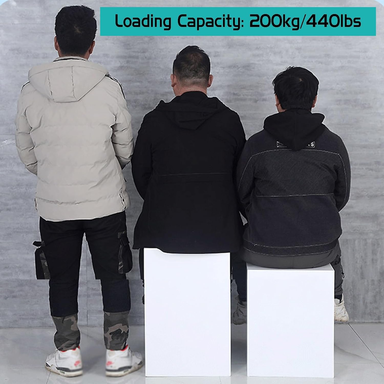 Rectangular Display Stand for Mannequin Collectibles Black 40x110cm