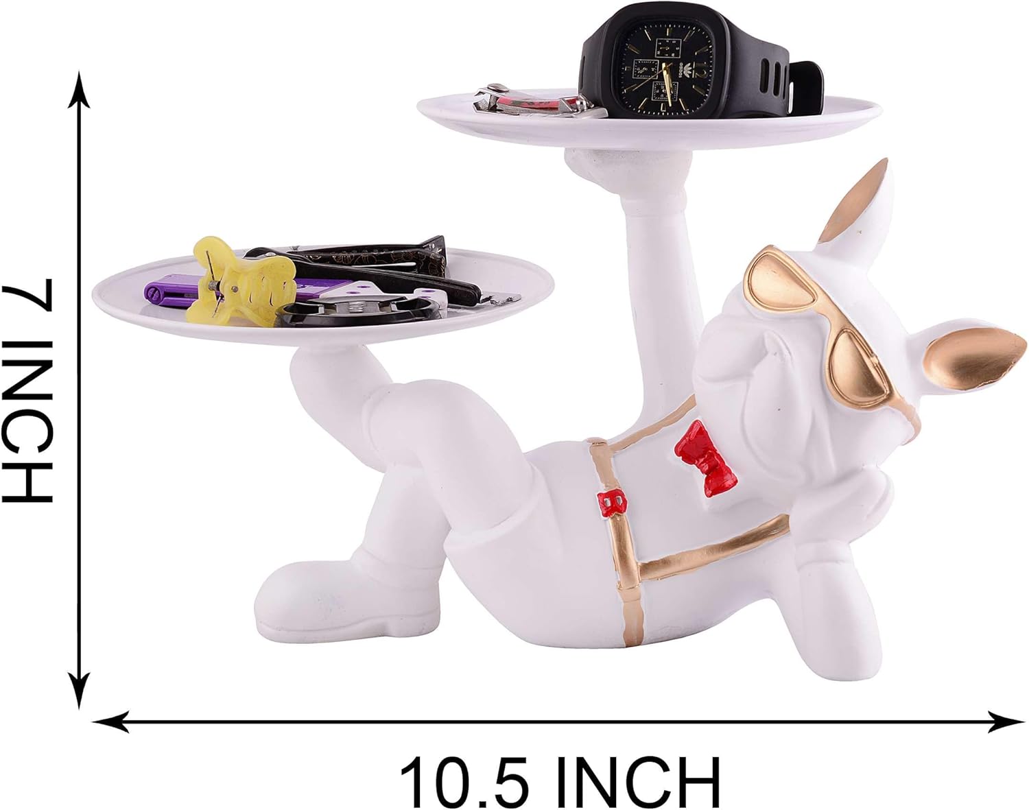 Cool Dog Sculpture Storage Tray for Home Decor