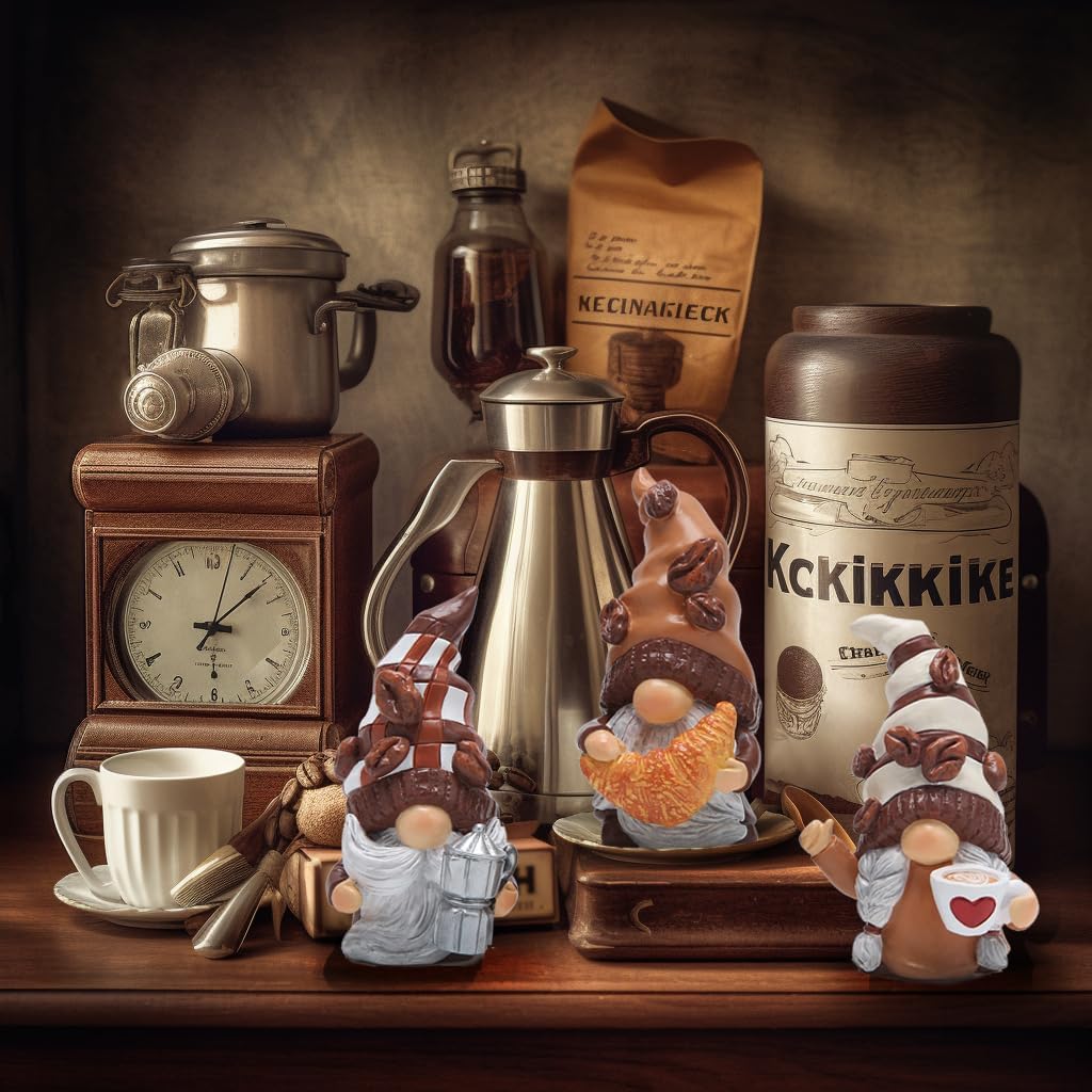 Hodao Set of 3 Coffee Gnome Decorations