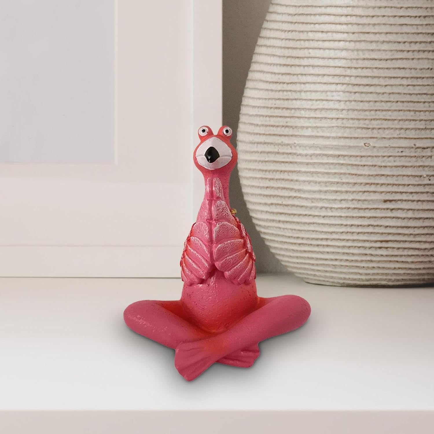 Fenteer Flamingo Figurine Garden Decor Sculpture