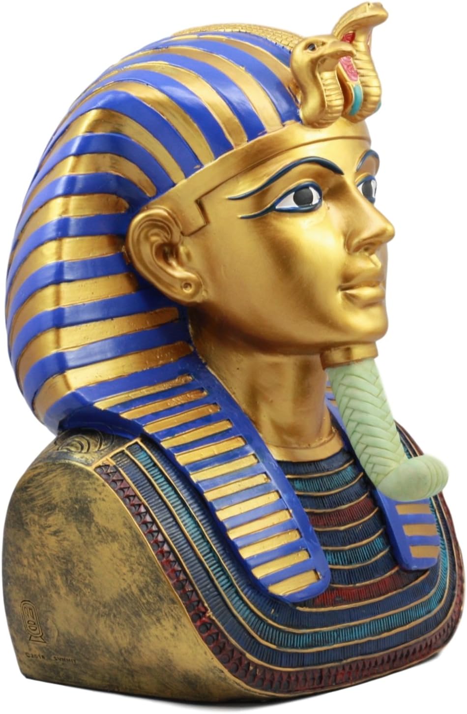 Atlantic Ebros King Tut Pharaoh Bust Figurine 11 Inch