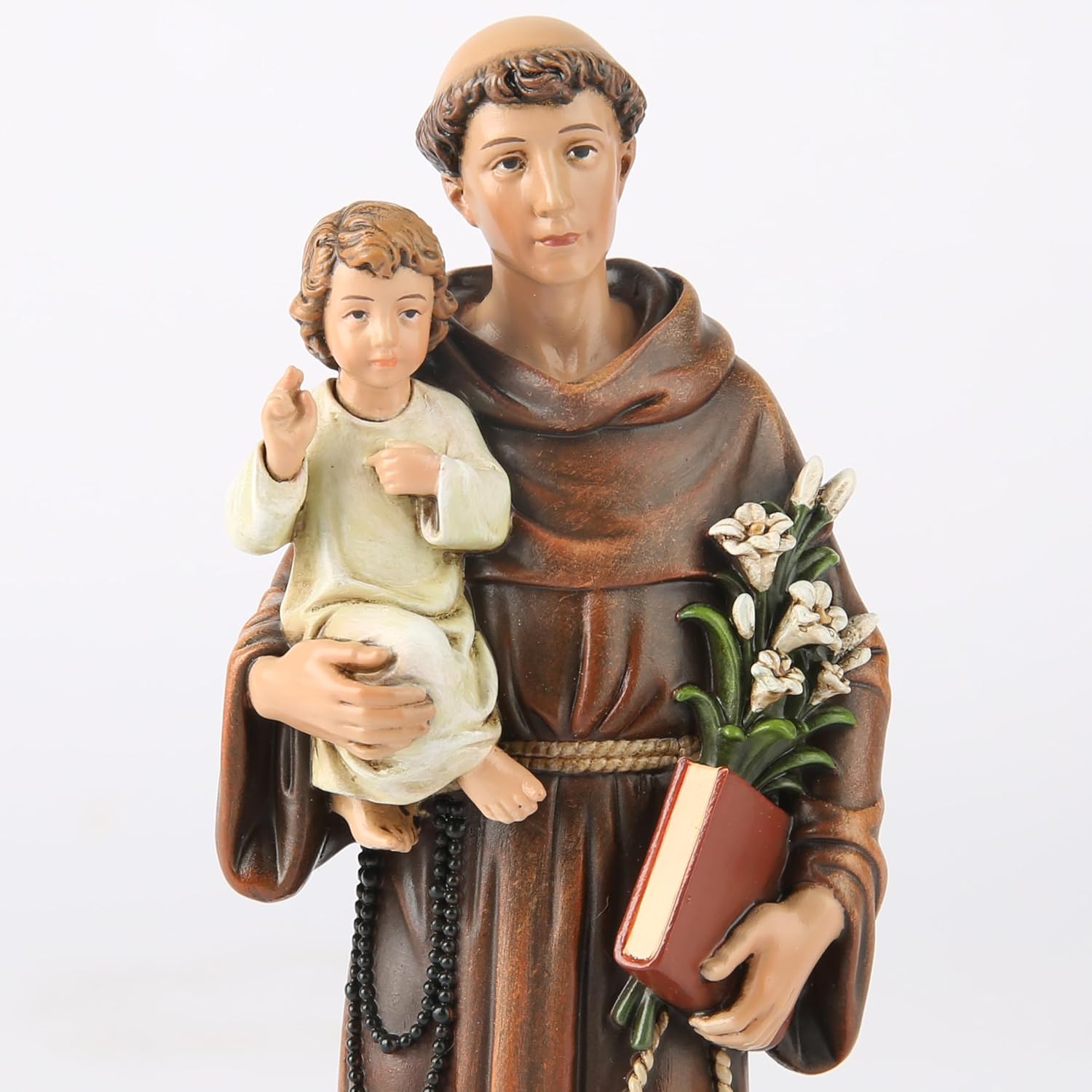 BC Catholic St Anthony Statue 6 Inch Renaissance Sculpture