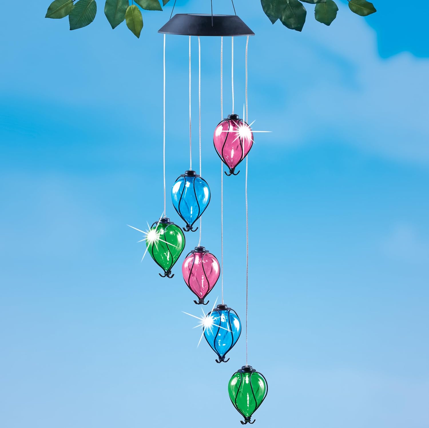 Collections Etc Solar Powered Balloon Mobile Set