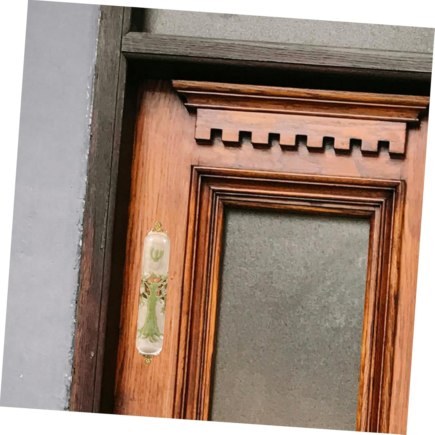 PRETYZOOM Mezuzah Door Ornament Metal Judaica Decor
