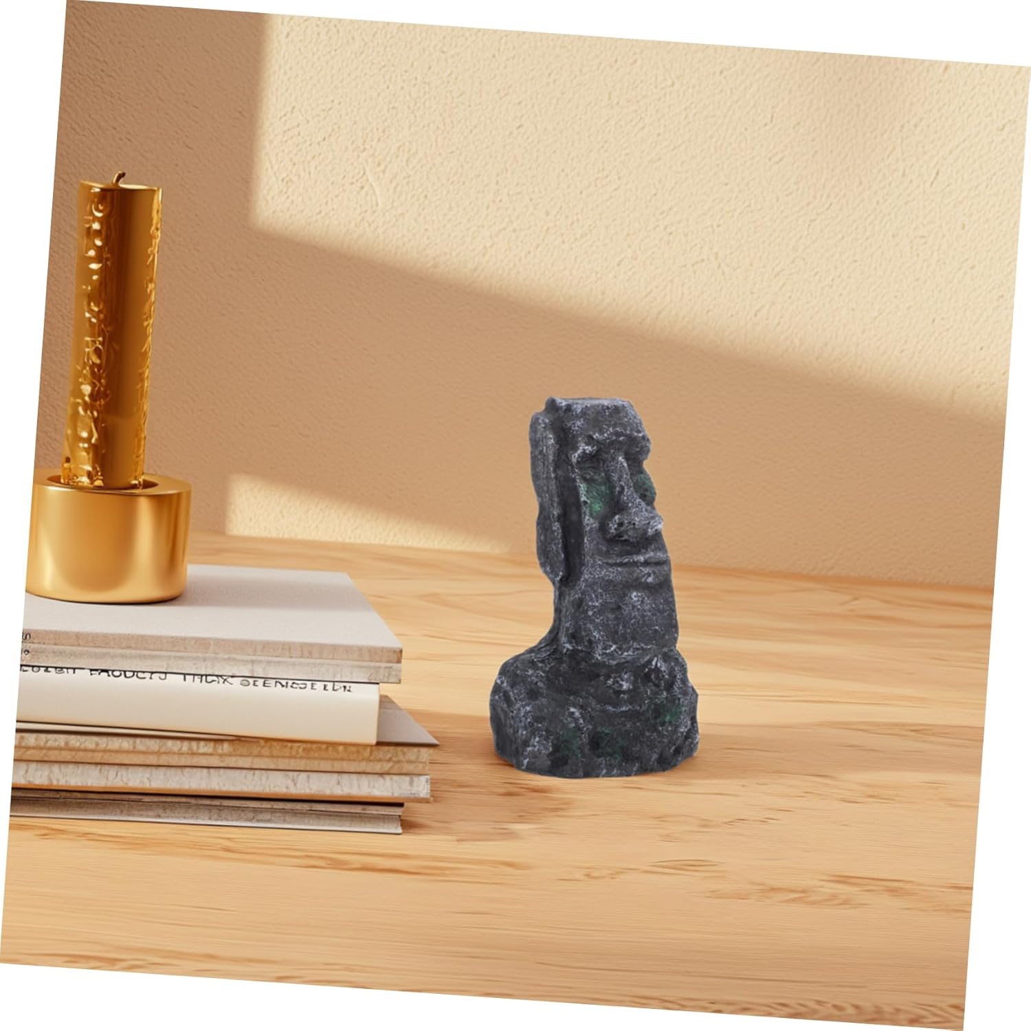 BESTOYARD Roman Head Statue Decor for Fish Tank Landscaping