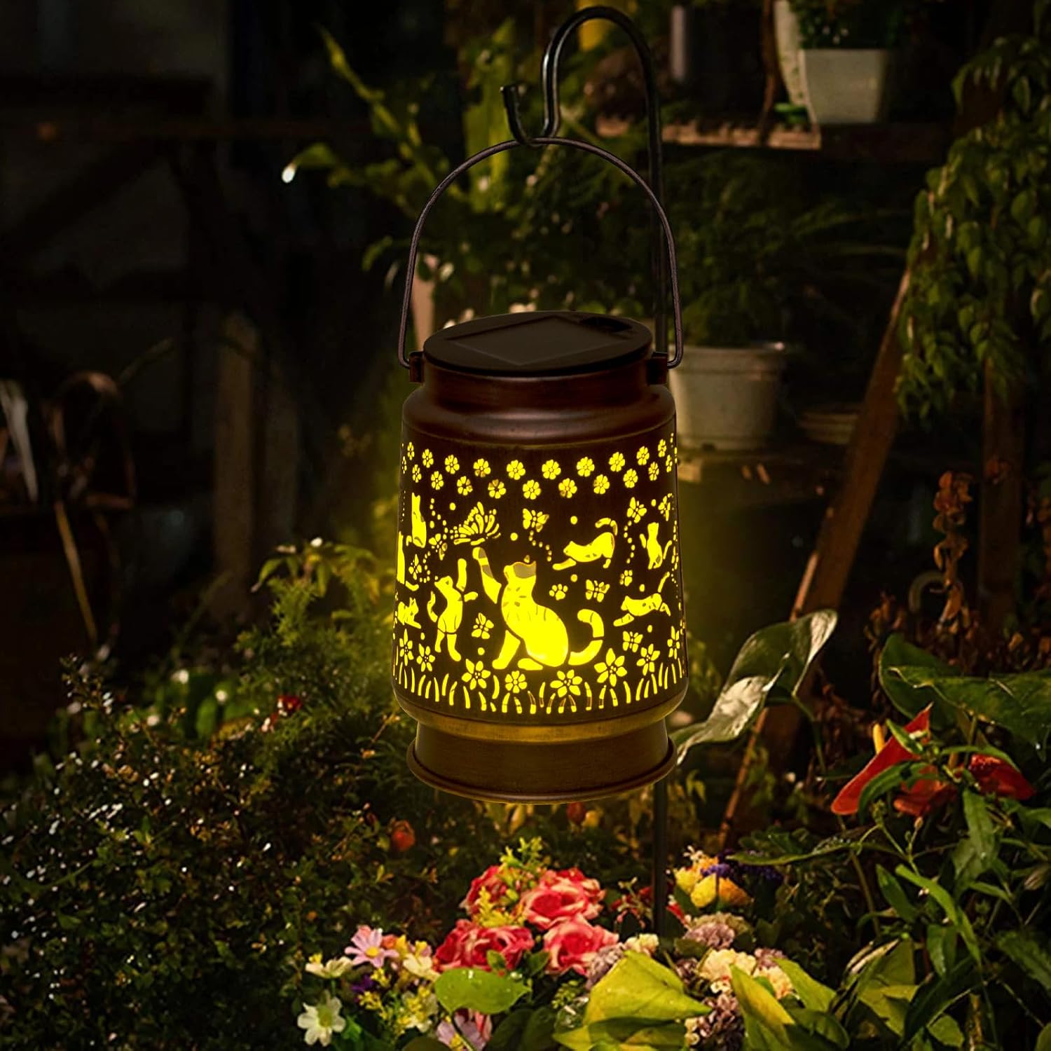 Styleonme Solar Light with Cat Design for Garden and Home