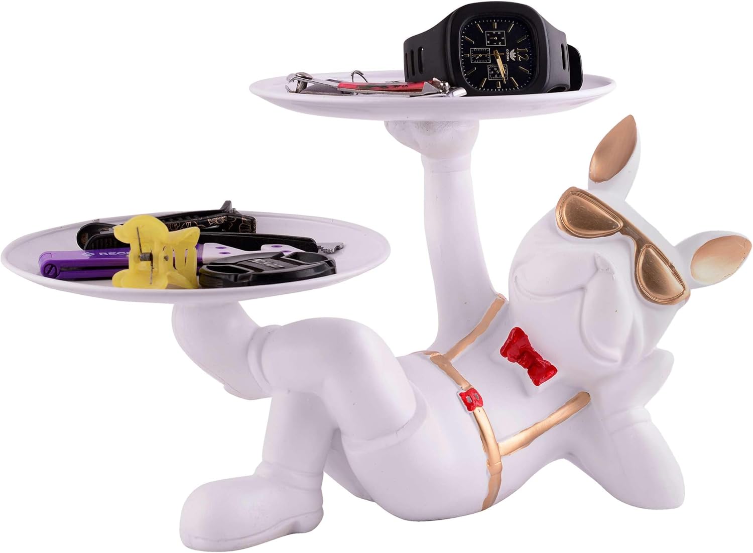 Cool Dog Sculpture Storage Tray for Home Decor