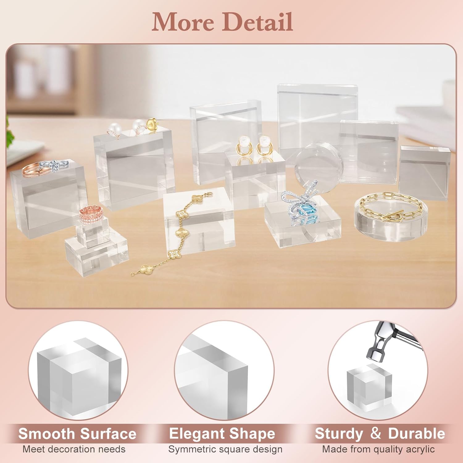 SamyuchO Acrylic Display Blocks 20 Piece Set