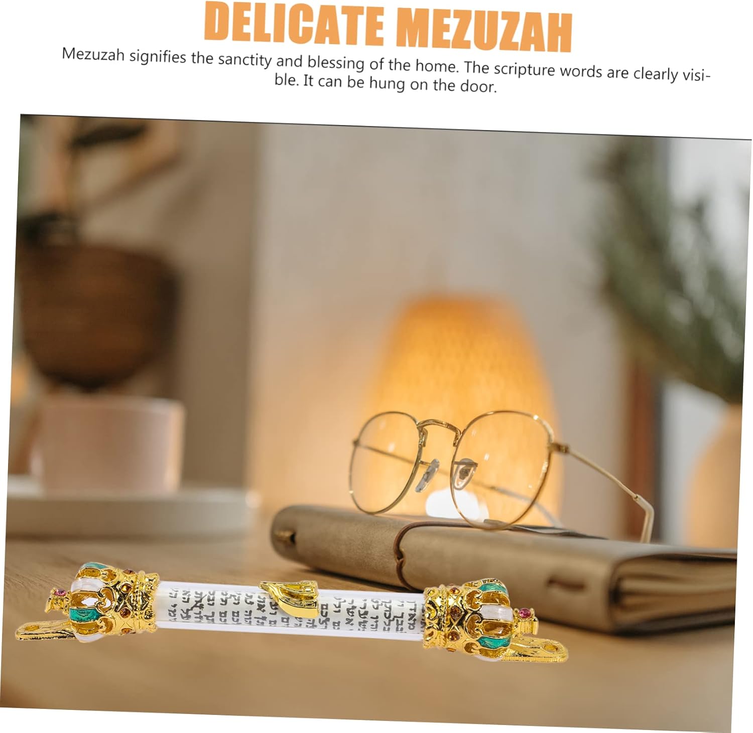 LIFKOME Handcrafted Jewish Mezuzah Door Decor Metal