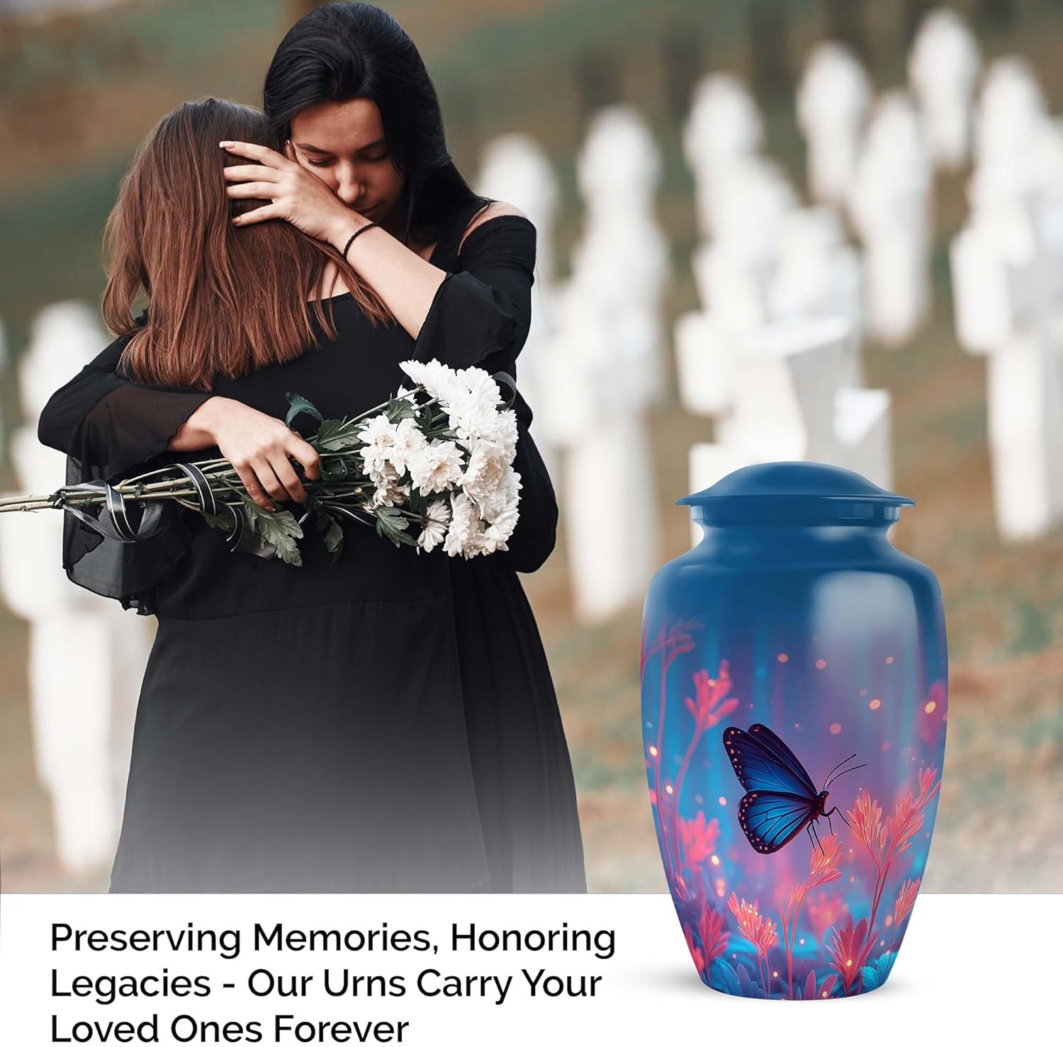 Butterfly Cremation Urn for Adult Male and Female