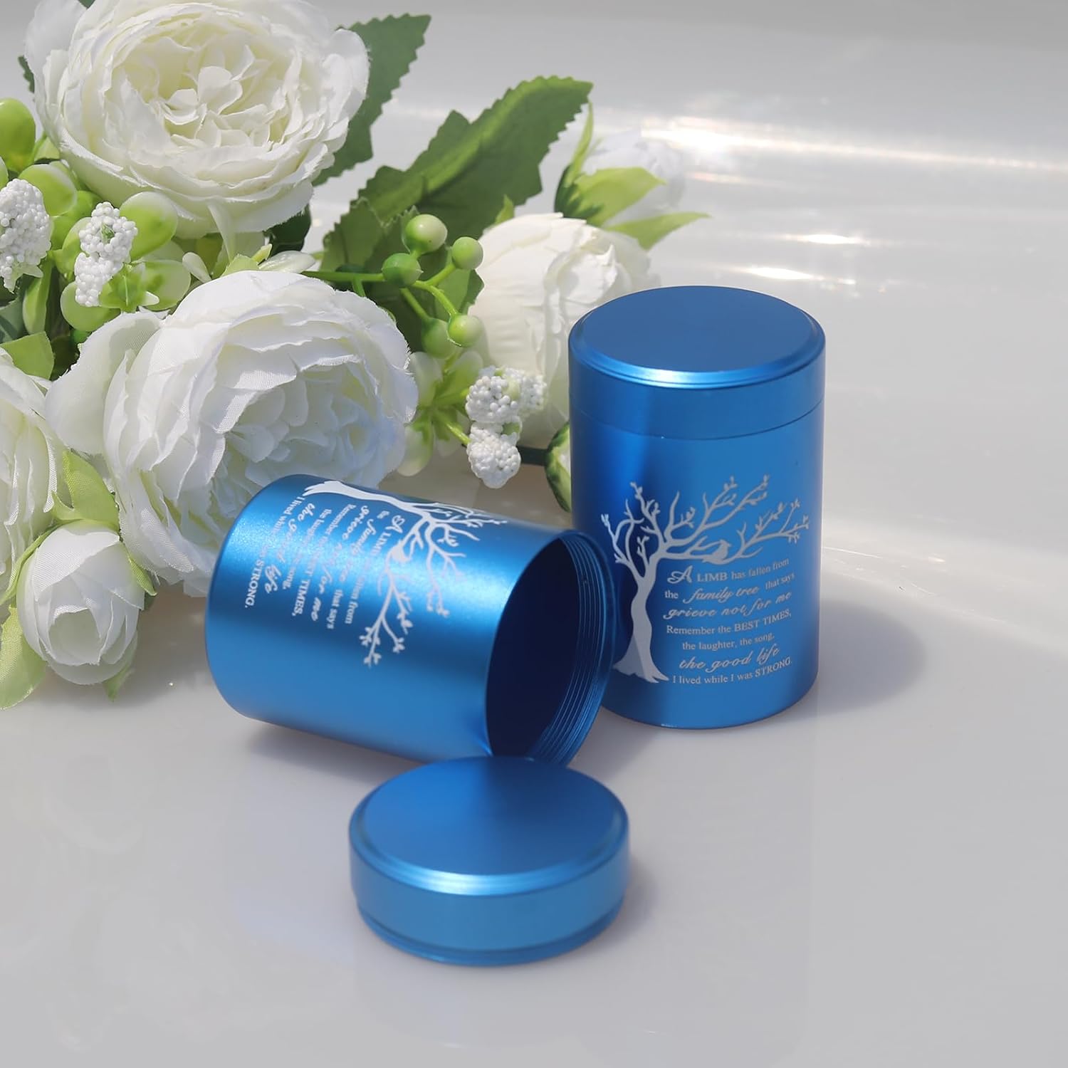Small Urns for Ashes - Set of 4 27 Inch Aluminium Mini Urns