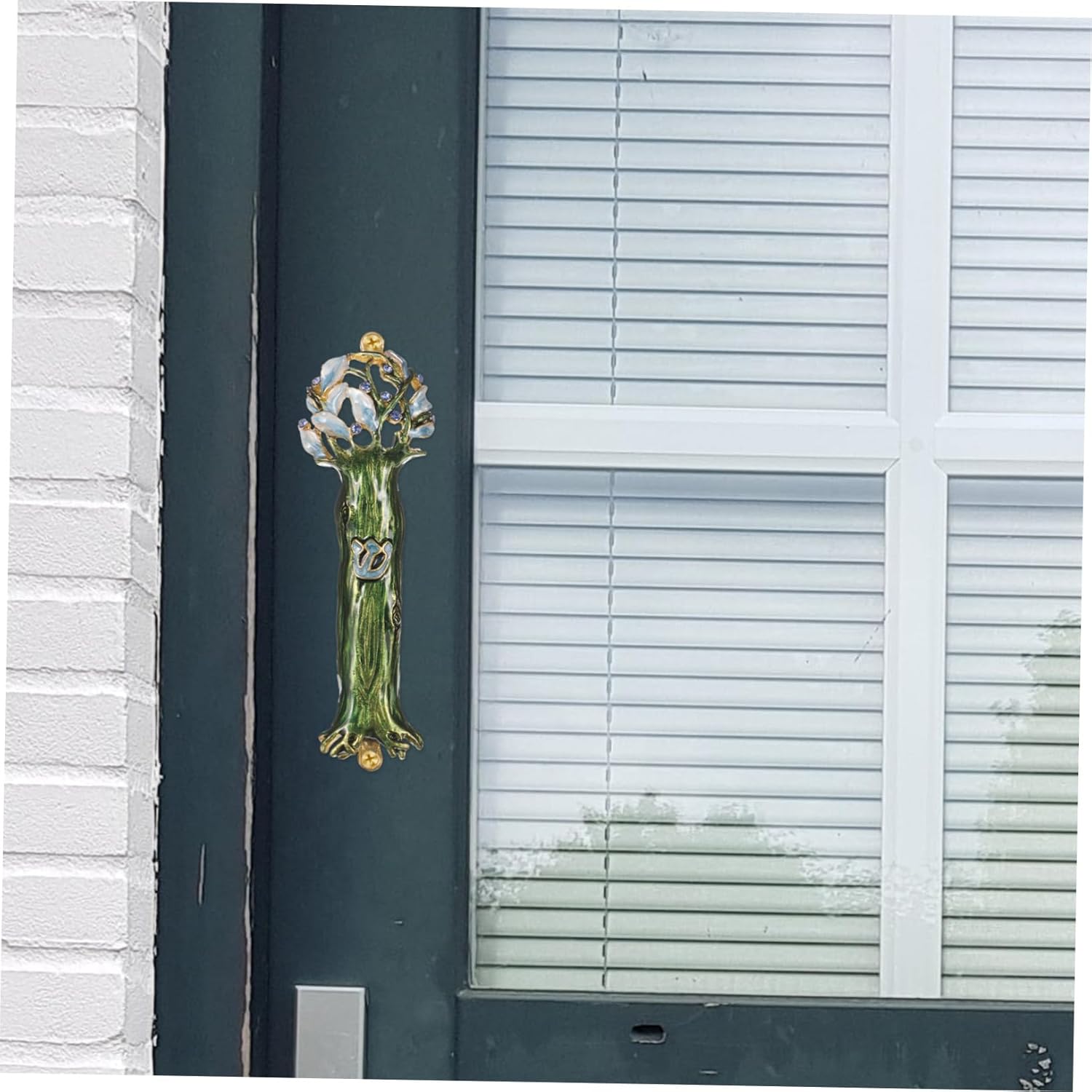 IMIKEYA Retro Metal Mezuzah Door Ornament Decor