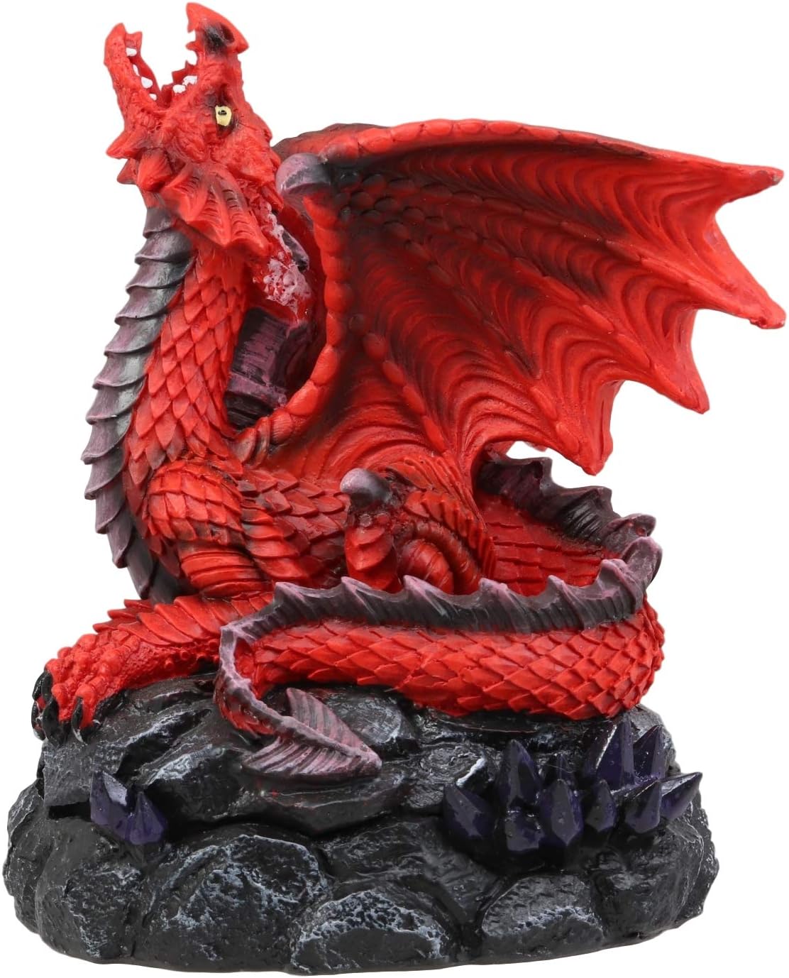 Ebros Gift Stryker Red Dragon Incense Burner Figurine 625 In