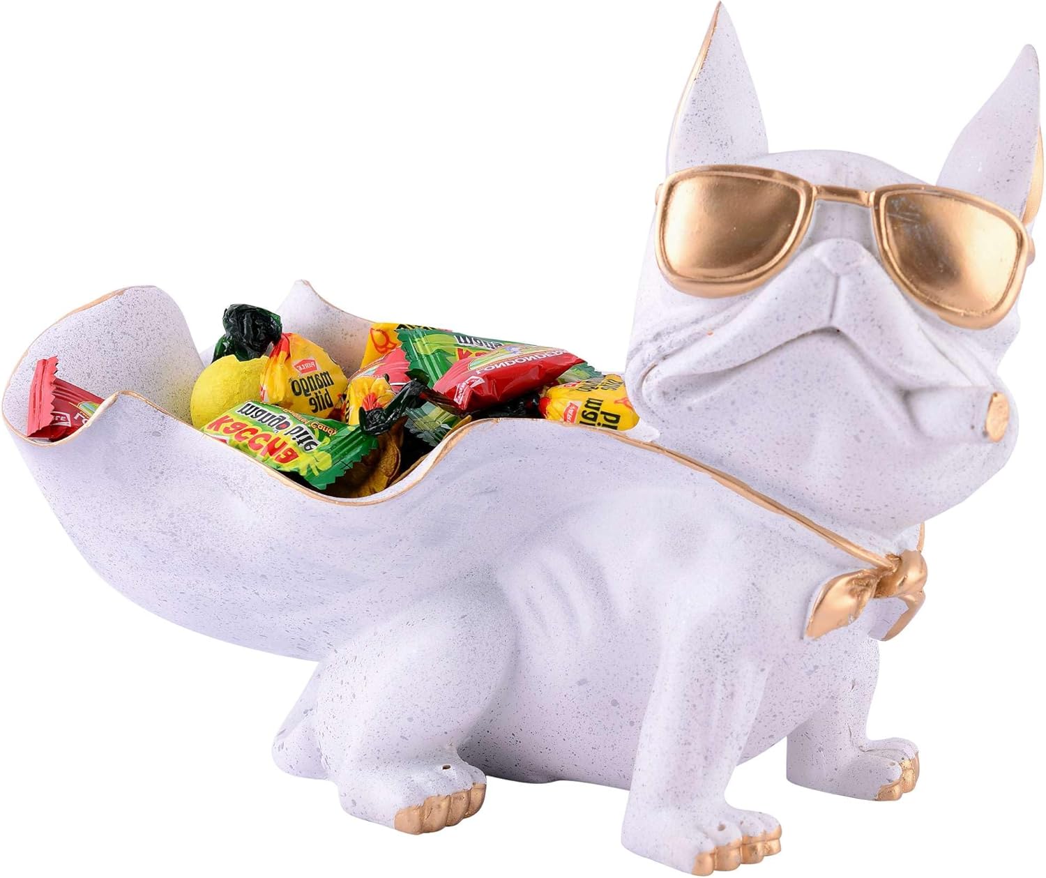 Cool Dog Sculpture with Plate for Home Decor 1