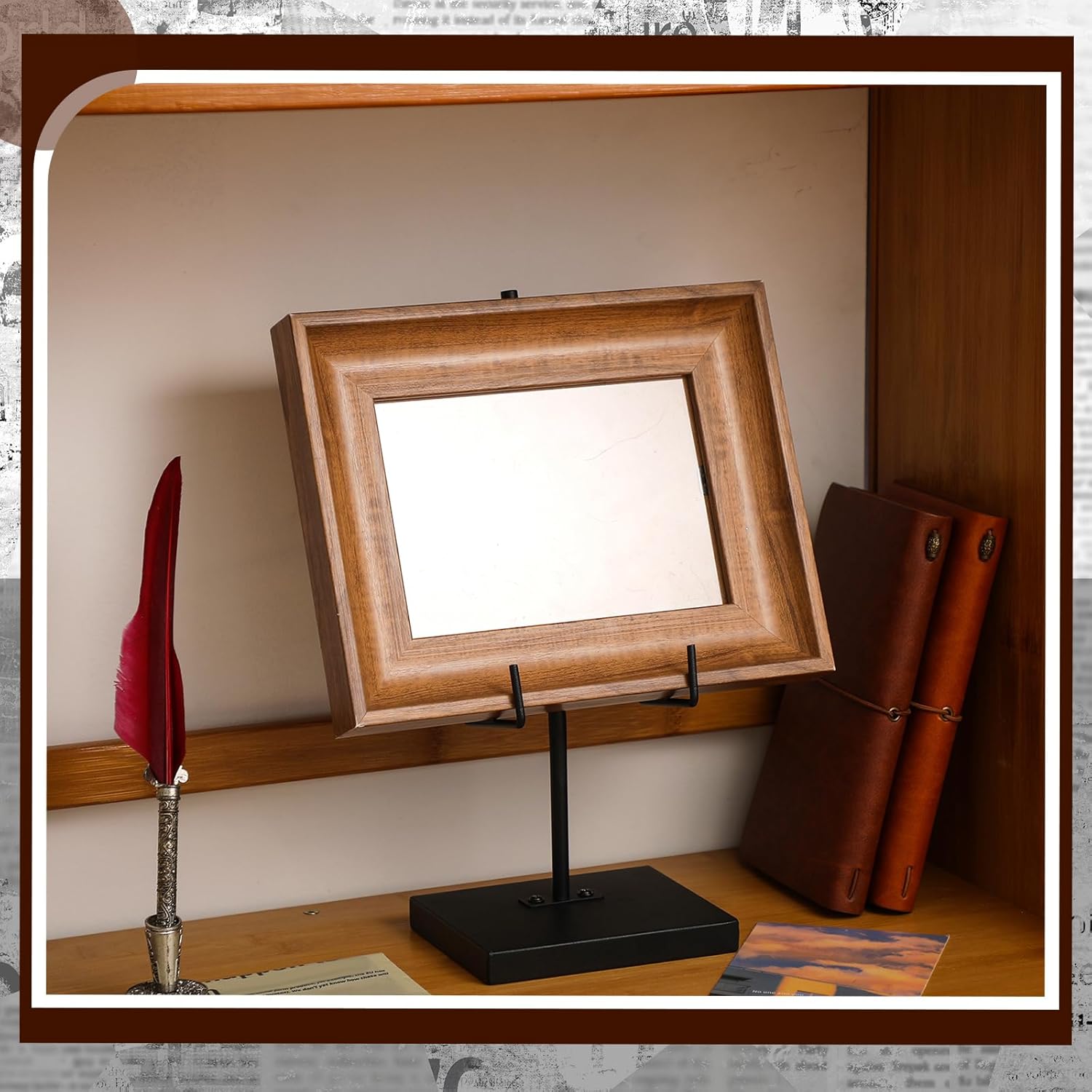 Black Metal Frame Holder for Home Decor Display Stand