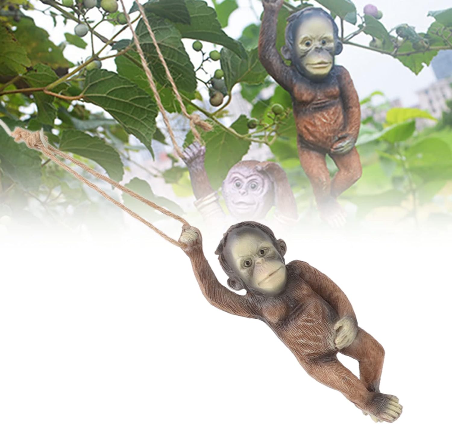 Garden Monkey Statue Exquisite Carving Resin
