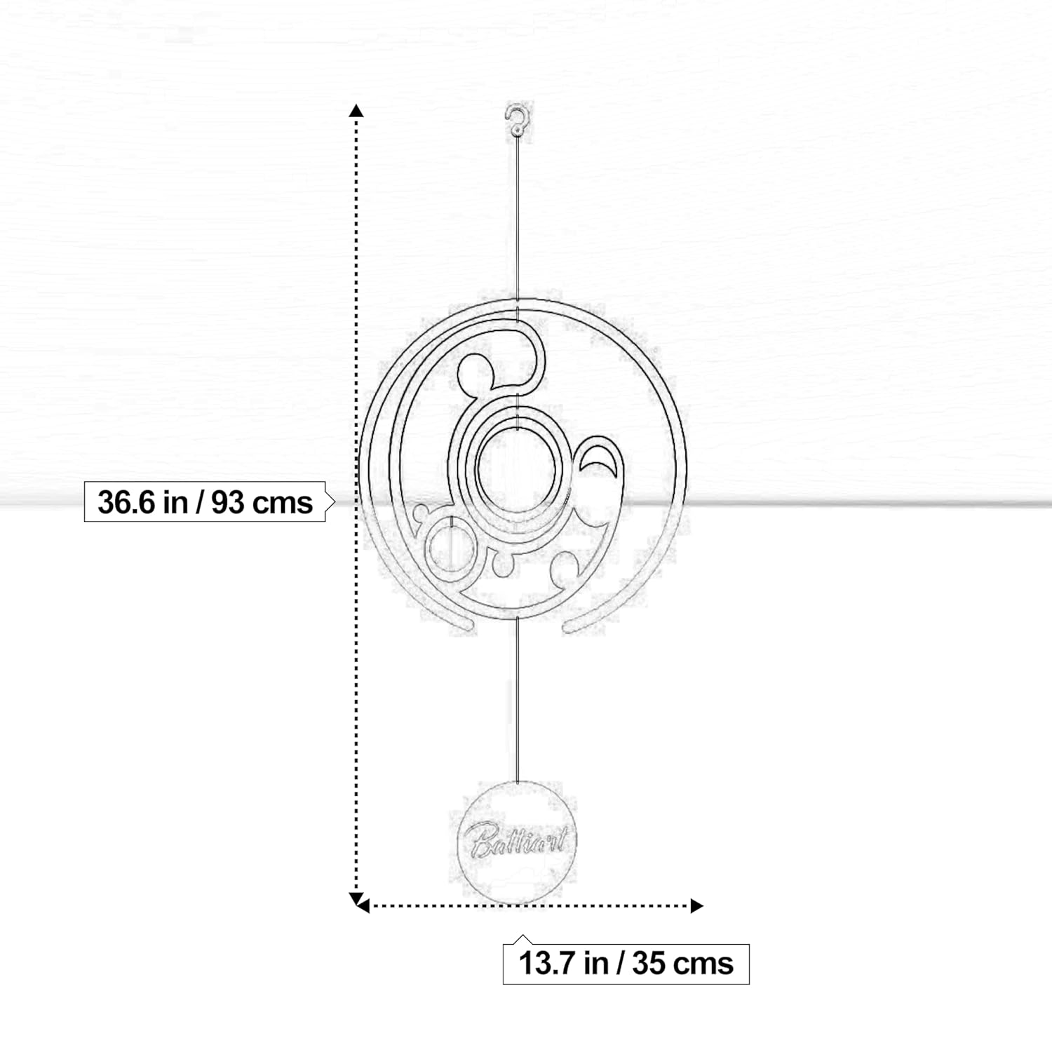 Cosmic Orbit Mobile - Decorative Mobile with Concentric Shapes