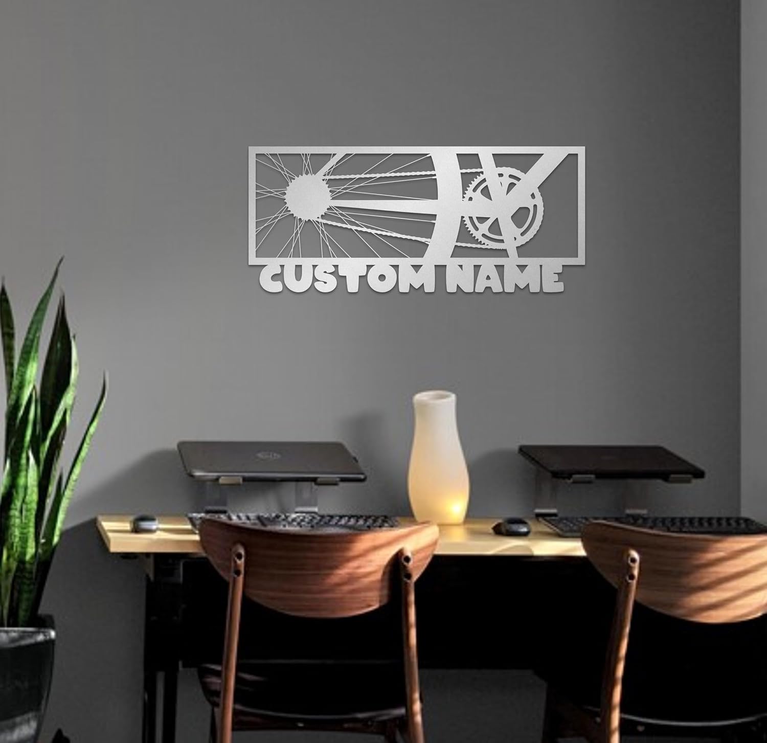 Personalized Metal Bike Wall Art Decor
