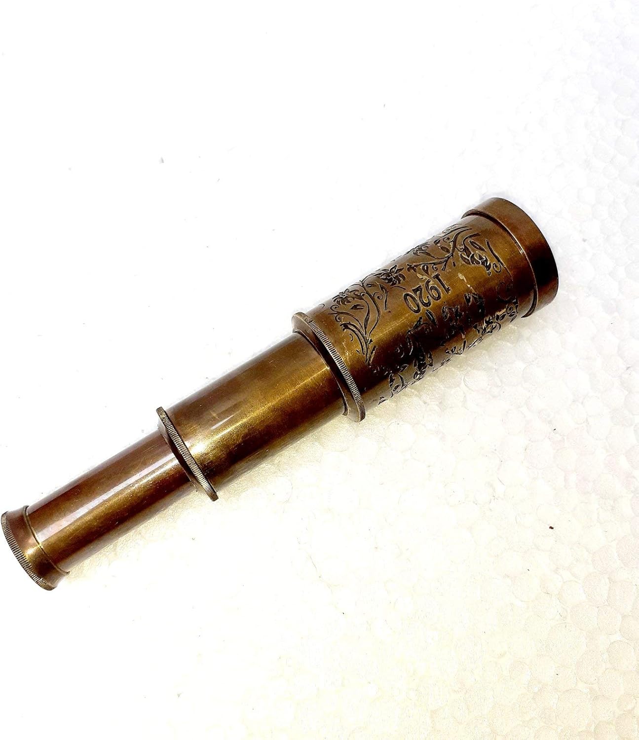 6 Inch Brass Telescope Home Decor Item