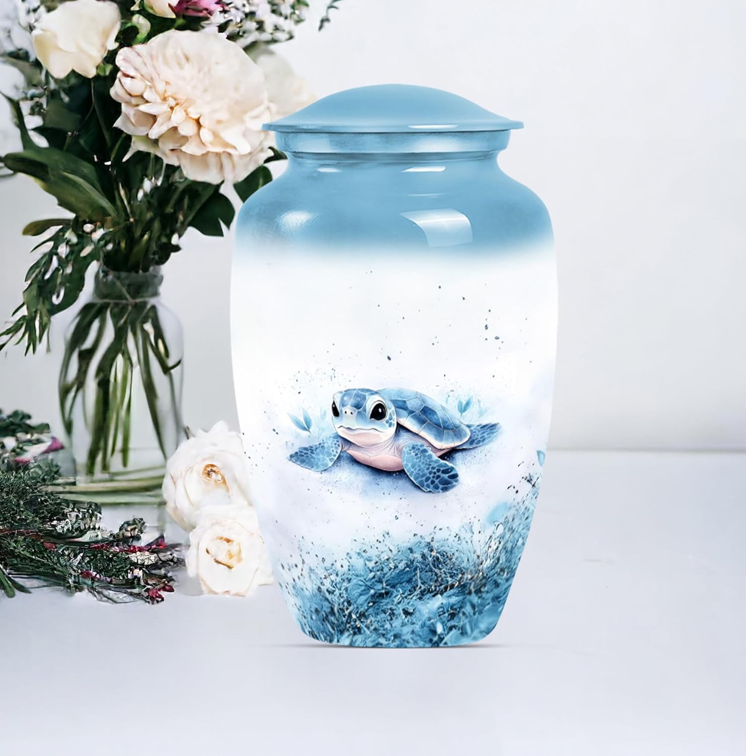 Turtle Urn - Unique Cremation Urn for Ashes 10 Set of 1