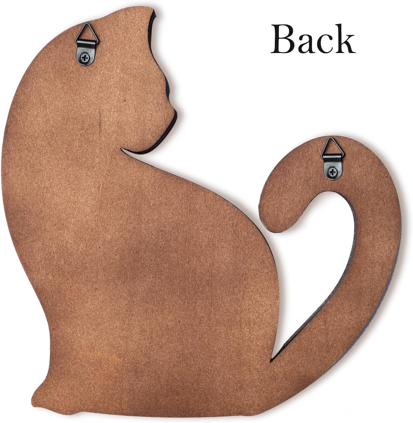 INSOVITA Small Wooden Cat Wall Decor