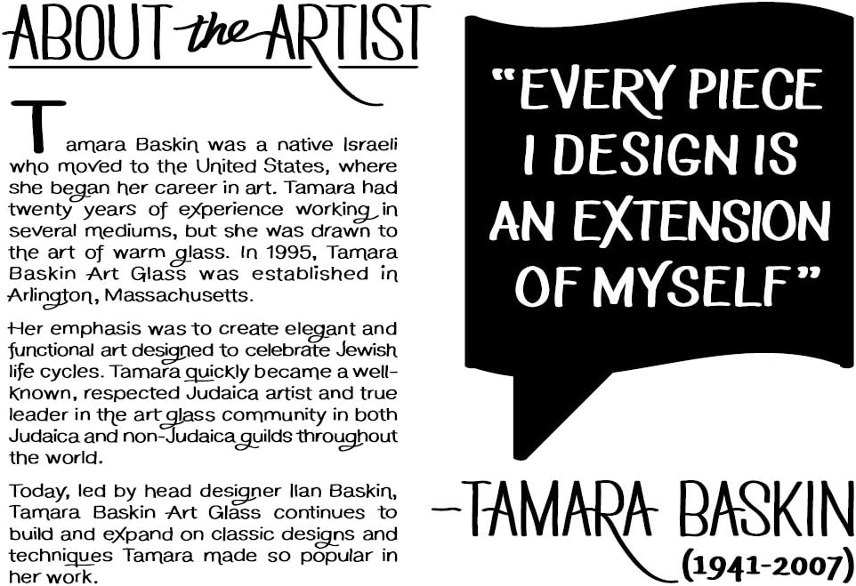 Five Diamonds Mezuzah - Art Glass Gift Box with Non Kosher Scroll Included Hand Made in The USA