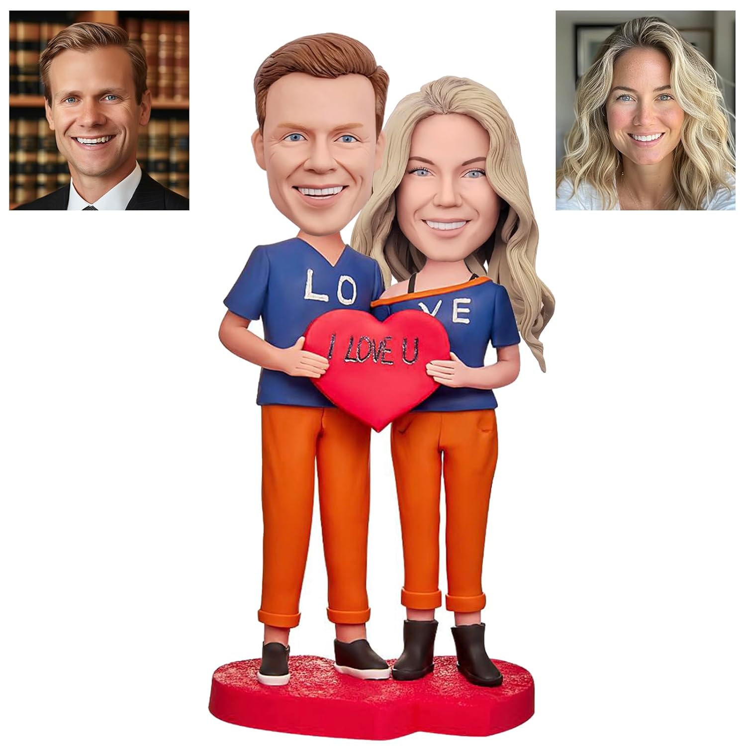 Custom Bobblehead Figurine for Couples Anniversary Gift