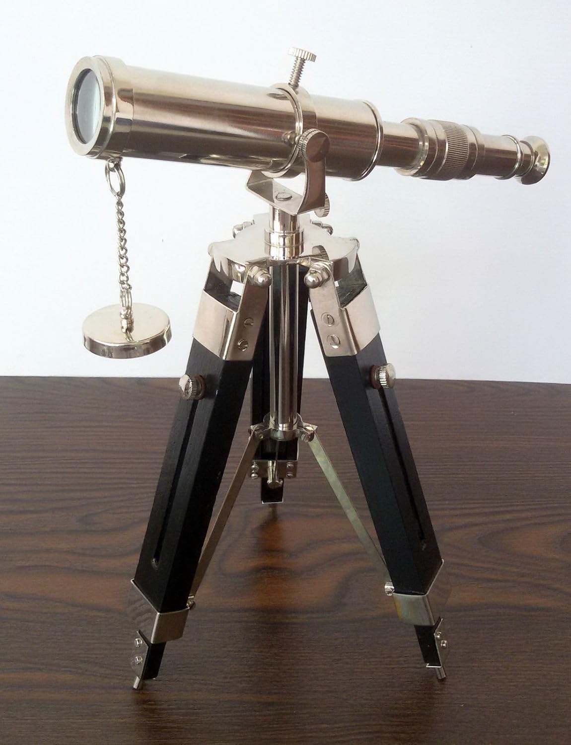 Mahira Nautical Brass Telescope Decorative Table Set