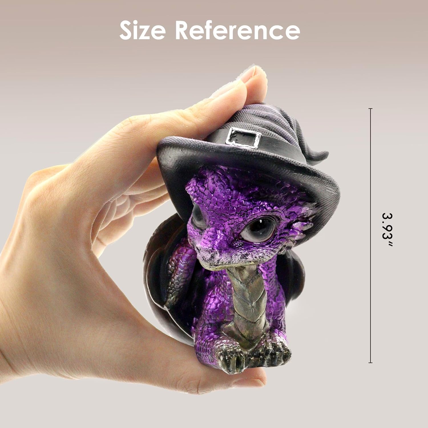 Mini Purple Dragon Figurine - Fantasy Decor