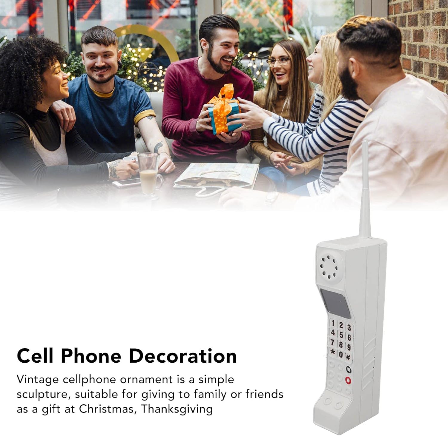 Retro Nostalgia Mobile Phone Prop Decor White