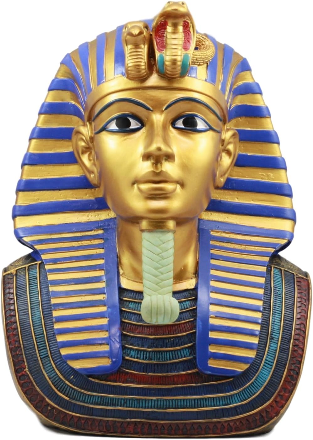 Atlantic Ebros King Tut Pharaoh Bust Figurine 11 Inch