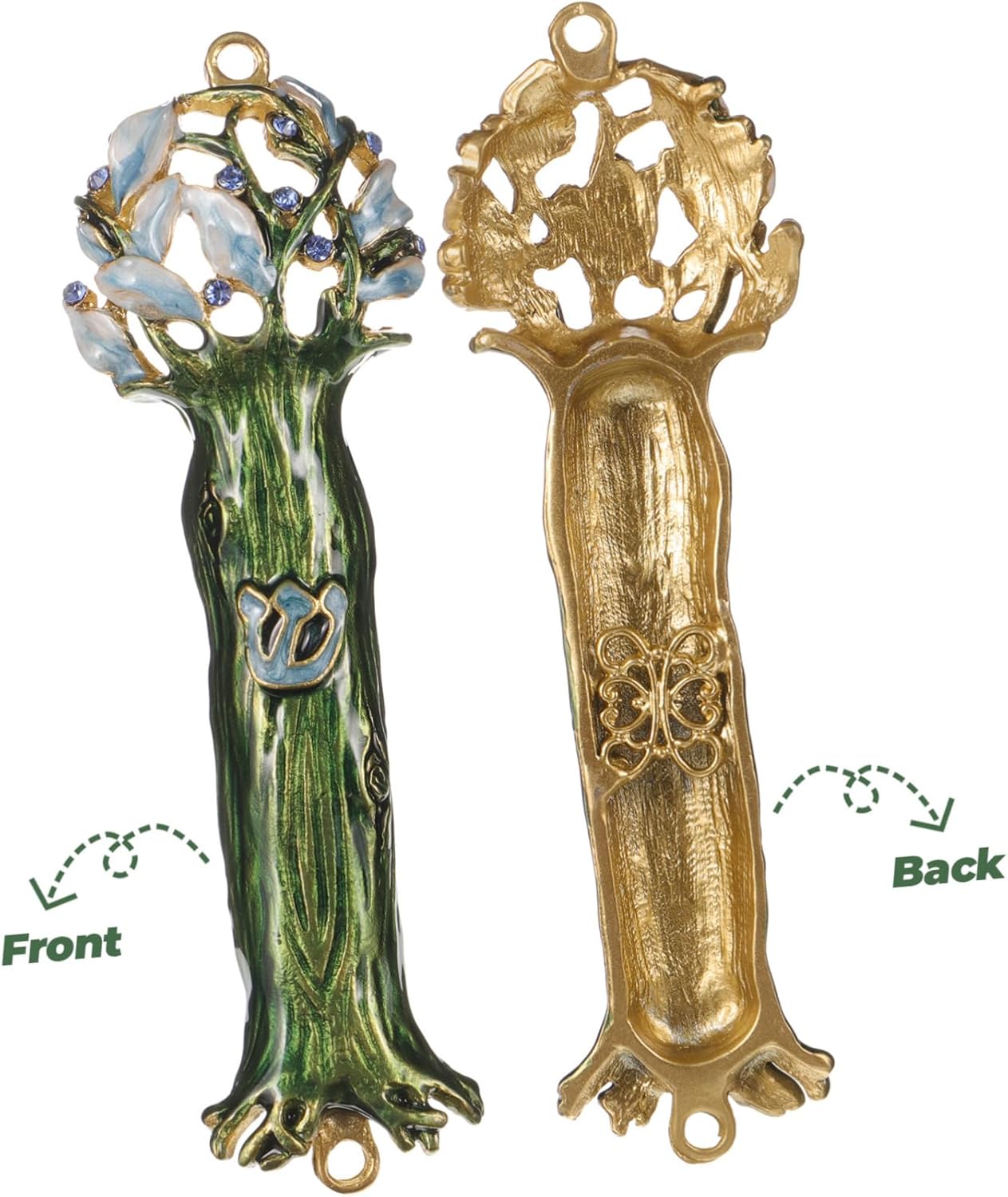 IMIKEYA Retro Metal Mezuzah Door Ornament Decor