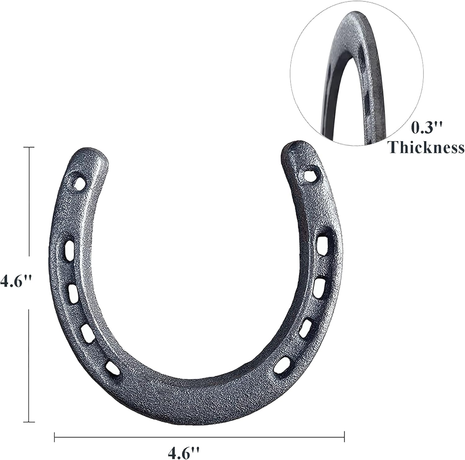 Atpxdk 2 Pc Cast Iron Horseshoe Wall Decor